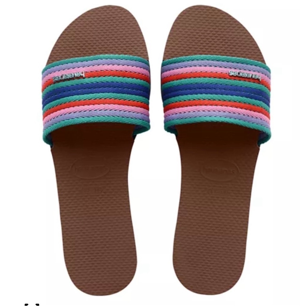 New Havaianas You Malta Mix Sandals Slides Size 9 10